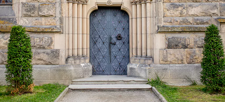 Traditional Double Front Doors in East Palo Alto, CA